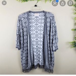 Skies are Blue Caine Fringe Cardigan